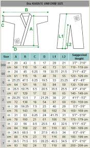 judo size chart 2019