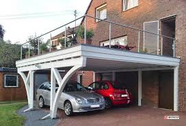Schlagen Sie 2 Fliegen Mit 1 Klappe Das Begehbare Carport Ein Freisitz Im 1sten Stock Das Lippe Balkon Carport In 2020 Balkon Bausatz Carport Selber Bauen Carports