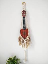 Get free shipping on qualified indoor, bohemian wall murals or buy online pick up in store today in the home decor department. Beige Hawaii Macrame Ukulele Wall Hanging Decor Boho Etsy Macrame Hanging Wall Decor Macrame Design