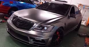 Frozen Black Chrome 4 Vinyl Wrap Car Chrome Cars Mercedes Benz