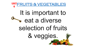 fruits and vegetable unit