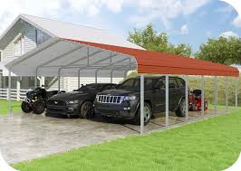 Our carport & shade shelter kits. Versatube 24x20x7 Classic Steel Carport Kit Cm224200070