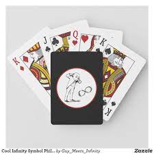 Cool Infinity Symbol Philosophical Playing Cards Zazzle Com In 2022 Infinity Symbol Playing Cards Symbols
