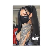 Picture on Canvas Bella Poarch Sexy American Net Red Tattoo Goddess  Beautiful and Lovely Rkssm 50 x 70 cm No Frame : Amazon.de: Home & Kitchen