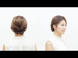 おさげとくるりんぱで完成 ショートボブでもできるアップヘア youtube ボブパーマ 前髪あり ミディアム ショート パーマ 50代 ヘアスタイル ショート