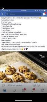 Lean Chocolate Chip Cookies Lean Desserts Lean Snacks Shake Recipes