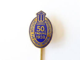 Kongress der südwestdeutschen gesellschaft für innere medizin. Deutsche Gesellschaft Fur Innere Medizin 50 Tagung 1938 Emailliert 20 00