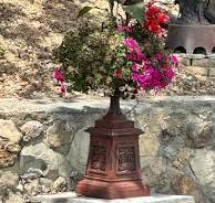 24"tall Cast Aluminum Victorian Flower Planter