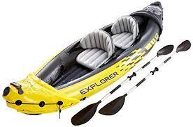 Offerta Di Oggi Intex 68307np Canotto Explorer K2 Con Remi Alluminio 2 Persone Nero Giallo 312 X 91 X 51 Cm Mode Baby Car Seats Canoe And Kayak Kayaking