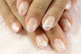 Andere Spitze Hochzeit Inspiration Naildesign Hochzeitsmanikure Spitze Nagel