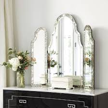 Miles Redd Tri Fold Vanity Mirror Ballard Designs Vanity Mirror Trifold Mirror Mirror