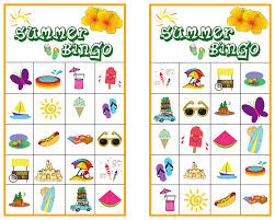 Summer Free Printable Bingo Cards For Kids Summer Bingo Game With Free Printables Summer Bingo Summer Bingo Cards Bingo Cards Printable