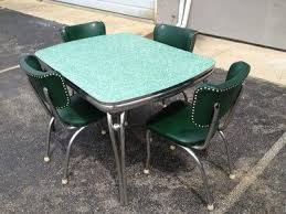 1950s Diner Dining Room Kitchen Formica Chrome Table 4 Chairs Vintage Retro On Ebay Vintage Kitchen Table Retro Dining Rooms Retro Table And Chairs