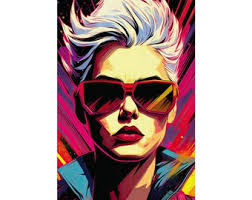 Bold Pop Art Female Comic Portraits Epic Retro Comic Posters