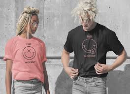 Free Male Female Model Loose Fitting T Shirt Mockup Psd Good Mockups Shirt Mockup Loose Fitting Female Models
