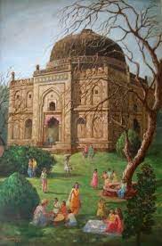Hindu Temple Painting India Hindu Art Madhubani Painting Hindu Art Art