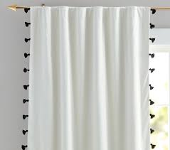 Why pay for a rustic look that you can make for yourself on the cheap? Pottery Barn Set 2 Emily Meritt Soft White Drapes Panels Blackout 96 New Gardinen Vorhange