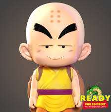 The whole thing has to do with krillin if you can believe it. 3d Printable Model Krillin Dragon Ball Fanart Cgtrader