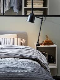 Slattum Upholstered Bed Frame Knisa Light Gray Queen Ikea In 2020 Upholstered Bed Frame Upholstered Beds Wall Mounted Shelving Unit
