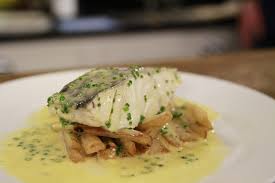 Salsify Isn T Used That Often At Home But It Is A Really Versatile Vegetable Here It Is Combined With Beau Seafood Dinner James Martin Recipes Seafood Recipes