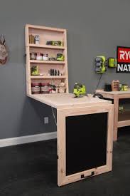 Most Your Make The Most Of Your Space With This Super Functional Diy Murphy Table Diy Functional Workshop Organization Murphy Table Floating Shelves Diy
