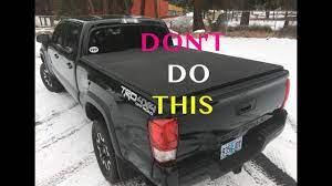 Aluminum slats with vinyl laminated on top. Broke My Tacoma Tonneau Cover Youtube