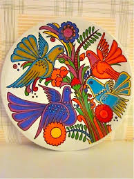 Acapulco Plate Porselen Kus Deseni Porcelain Birds Design Seramik Sanati Kus Sanat Ve Seramik