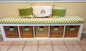 Ikea Hack Diy Bench Made From A Book Shelf Never Thought Of That Turn The Book Case On Its Side Then Make A Fab Mit Bildern Sitzbank Selber Bauen Zuhause Diy Ikea
