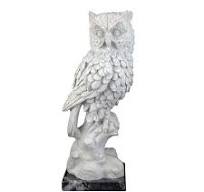 Marble statuette of "OWL" (sculptor A.Santini) 600030126