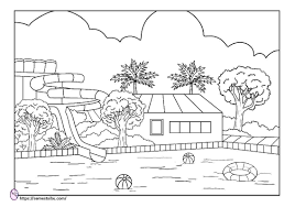 Maybe you would like to learn more about one of these? Gambar Mewarnai Tempat Rekreasi Kolam Renang
