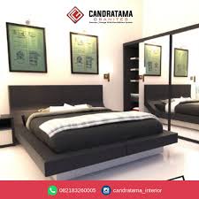 Dengan pemiihan perabot dan desain yang tepat, ruang kamar tidur yang sempit tetap terlihat. Interior Kamar Tidur Utama Desain Interior Ponorogo 082183260005