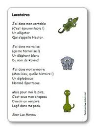 Poesie Locataires De Jean Luc Moreau Illustree A Imprimer Comptine Ecole Comptines Chansons Comptines