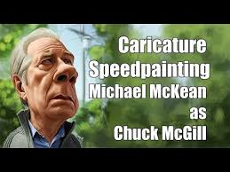 Caricature Speedpainting with Marcus: Michael McKean as Chuck McGill