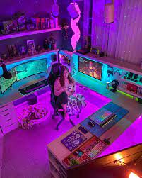 Gamer Girl Video Game Room Design Computer Gaming Room Game Room Decor