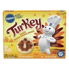 Bake 14 to 18 minutes or until edges are light golden brown. Save On Pillsbury Ready To Bake Sugar Cookie Dough Turkey Shape Pre Cut 20 Ct Order Online Delivery Giant