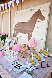 Add a playful touch to a little girl's bedroom with the circo horse lamp in pink and white. Girl Horse Party Decorations Novocom Top