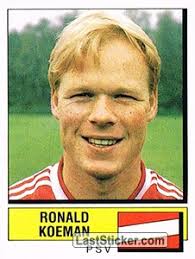 De boer neuer bondscoach mixed zonebarca und juve: Sticker 196 Ronald Koeman Panini Voetbal 1987 1988 Laststicker Com