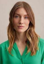 Blouse à enfiler Uni vert