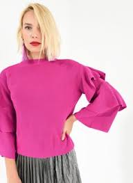 Kollari Volanli Triko Kazak Moda Moda Stilleri Triko