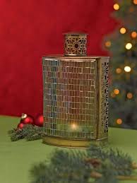 Iridescent Mosaic Lantern Iridescent Mosaic Tea Lights Holiday Lights