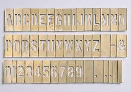 While for the outdoor, you can use the stencil to make a number of your house. 0 75 Inch Letter Number Stencil Set Brass 45 Pieces 5s Product
