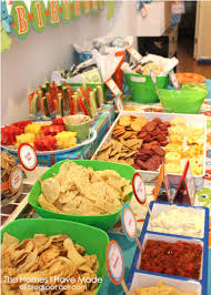 Ideas For Birthday Party Food For Adults Monster Party Spotlight On Food The Homes I Have Made Kids Party Food Party Food Buffet Party Finger Foods