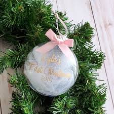 Personalized Baby First Christmas Ornament Personalised First Etsy Baby First Christmas Ornament Personalized Baby Ornaments Personalized Christmas Ornaments