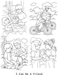 I Can Be A Friend Coloring Page For Lesson 33 Lds Coloring Pages Lds Primary Lessons Coloring Pages