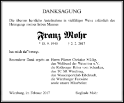 Traueranzeigen Mainpost De Traueranzeigen Trauer Danke Sagen