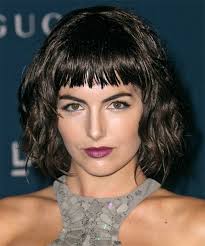 If you're a little apprehensive when it. Camilla Belle Short Wavy Dark Brunette Bob Haircut With Blunt Cut Bangs