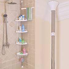 Get set for bathroom corner shelves at argos. Adjustable Bathroom Corner Shelf Rack Easylifetoolz