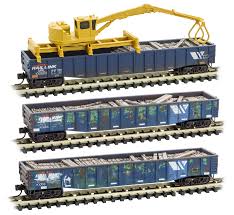 N Scale Micro Trains 993 02 030 Maintenance Of Way Equipment Montana Rail Link 3 Pack
