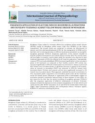 Resultate zum namen sehrish tariq aus dem web. Pdf Exogenous Application Of Elicitors Induces Biochemical Alterations And Develops Tolerance Against Yellow Mosaic Disease In Mungbean