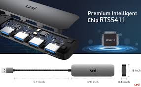 The uni kuru toga mechanical pencil's lead rotation mechanism works especially well with uni kuru toga lead because the lead is formulated with a harder lead core and the sliding sleeve works well so it reduces the need to click. Amazon Com Uni Usb Hub Aluminum 4 Port Ps4 Usb 3 0 Data To Usb Hub Adapter Ultra Slim Compatible With Pc Macbook Air Mac Pro Mini Imac Surface Pro Xps Ps5 Xbox One Flash Drive Mobile